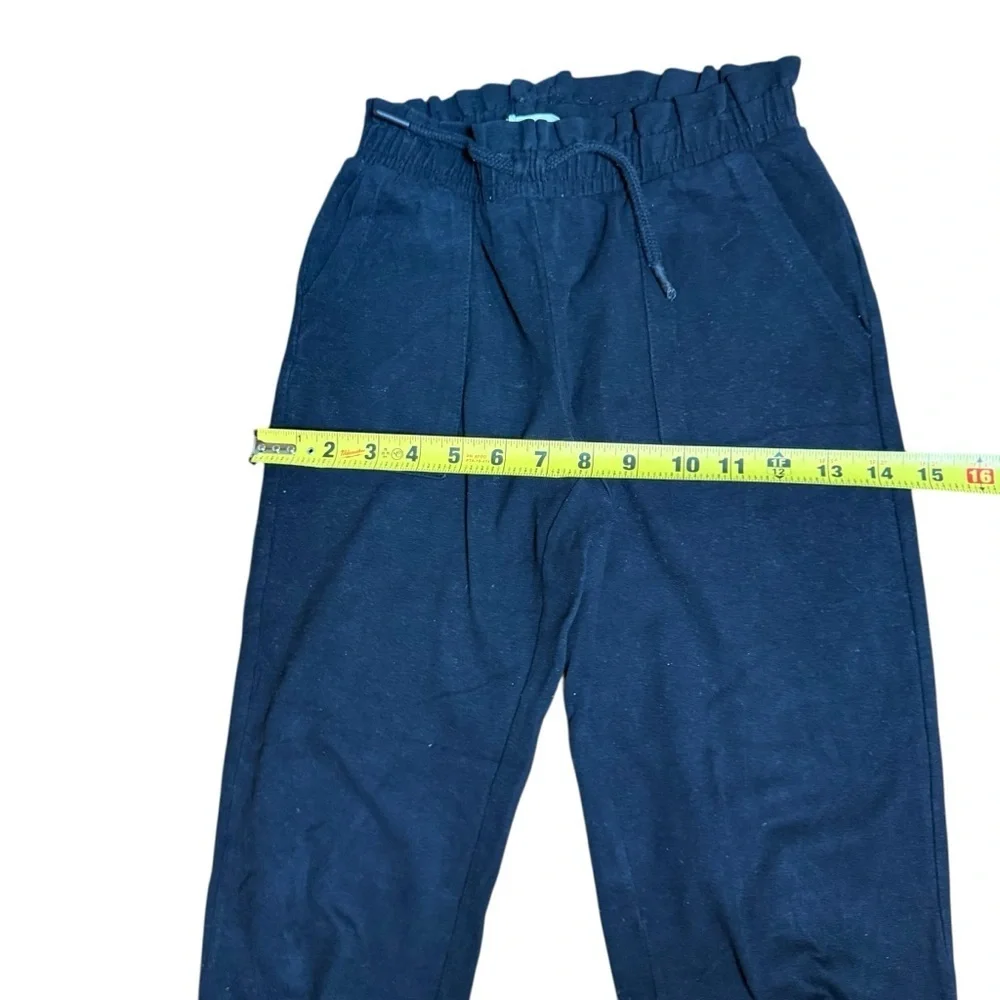 Zara Kids Long Cotton Black Joggers with Elastic waistband and cuffs – Size 9